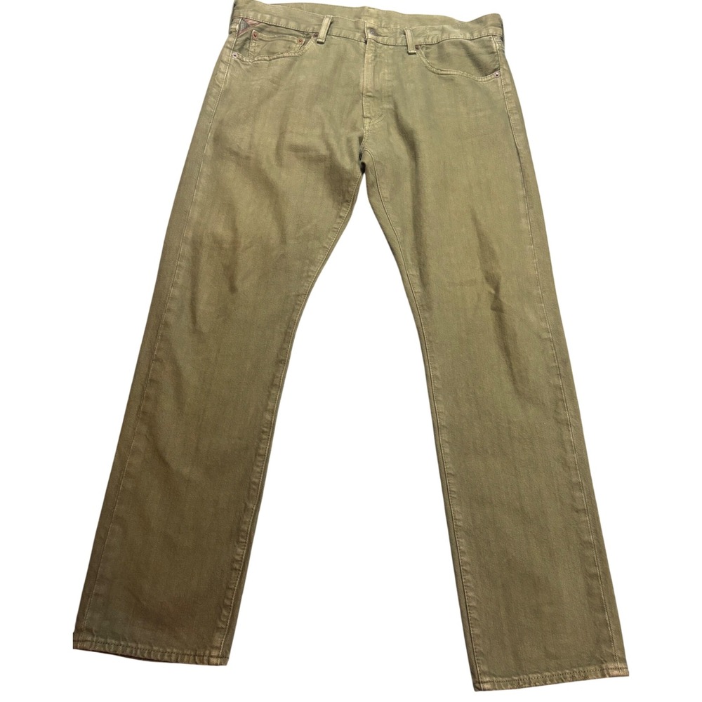 Denim & Supply Ralph Lauren Jeans Flag Men's Olive Excellent Slim Fit 34x30